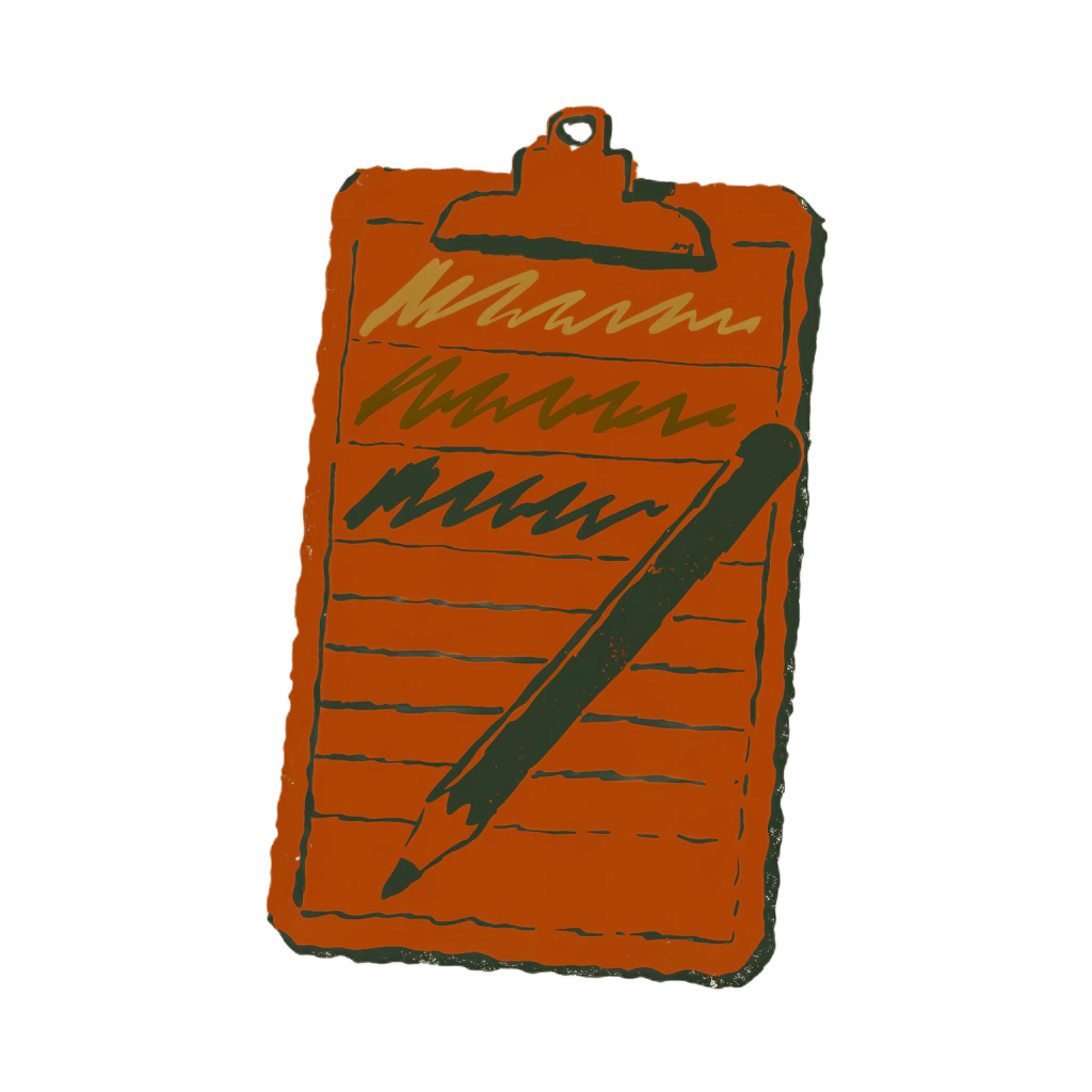 A coach's play card of numbered plays